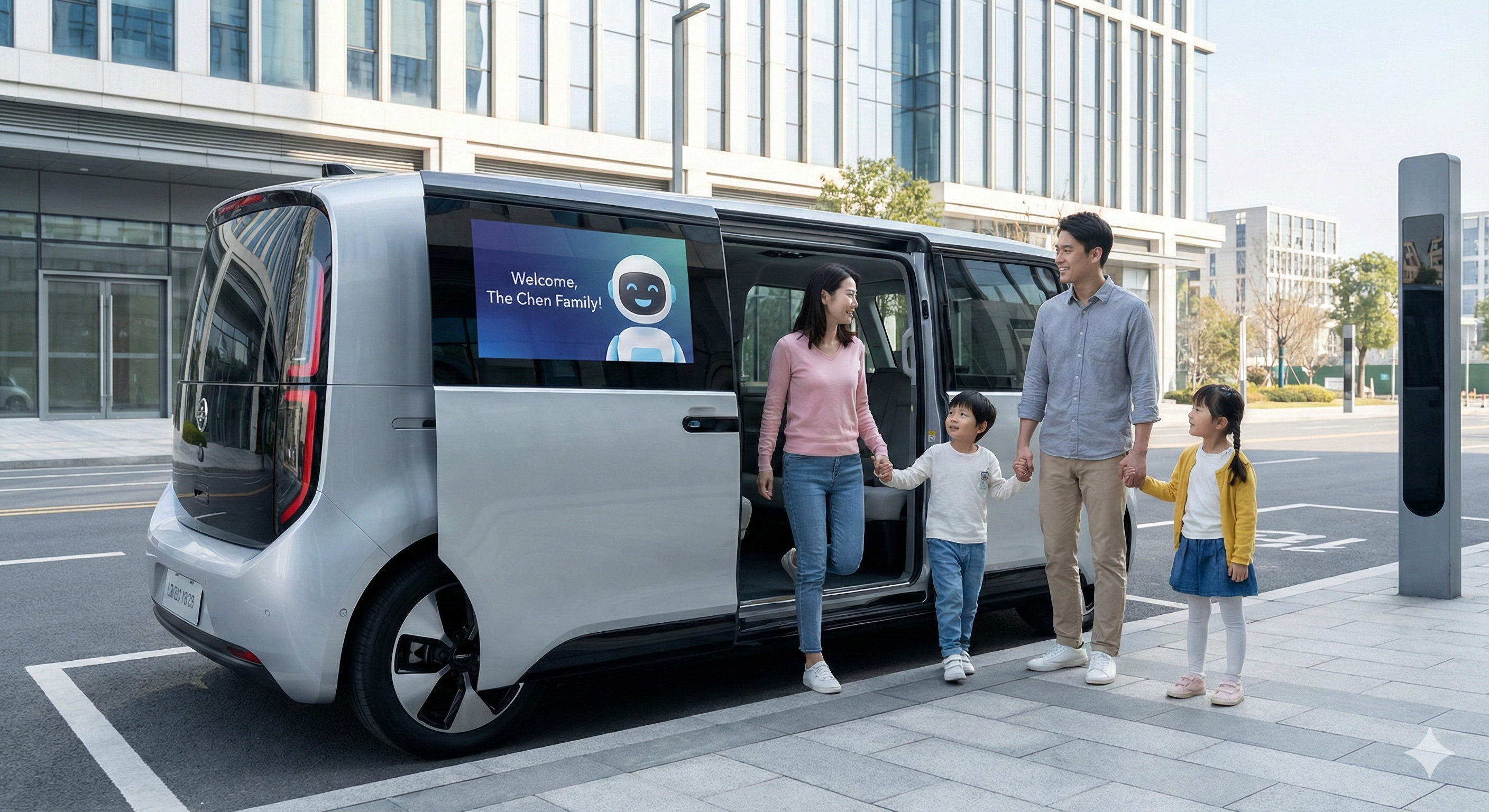 Robotaxi experience with clear rider controls and support